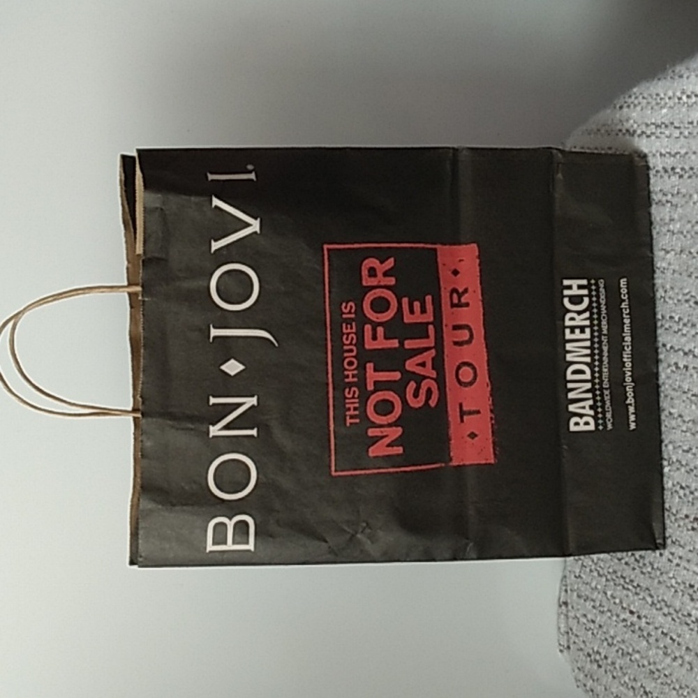 Bon Jovi This House Is Not For Sale Merch paper bag